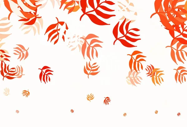 Ελαφρύ Πορτοκαλί Διανυσματικό Σχέδιο Φύλλα Σύγχρονη Γεωμετρική Αφηρημένη Απεικόνιση Φύλλα — Διανυσματικό Αρχείο