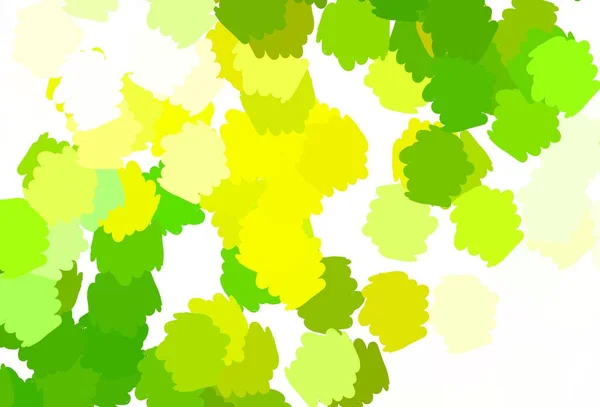 浅绿色 黄色矢量背景与抽象形状 简单的彩色插图与抽象的渐变形状 壁纸精美的设计 — 图库矢量图片