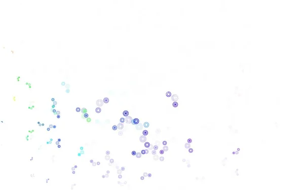 Licht Multicolor Vector Achtergrond Met Bubbels Moderne Abstracte Illustratie Met — Stockvector