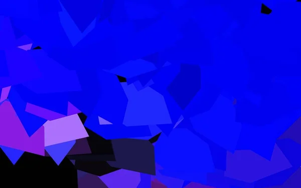 Modèle Vectoriel Rose Foncé Bleu Avec Cristaux Triangles Design Décoratif — Image vectorielle