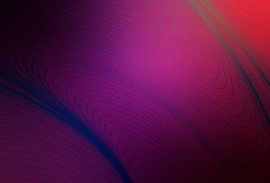 Koyu mor, kıvrımlı çizgileri olan pembe vektör dokusu. Basit bir şekilde yepyeni renkli bir tasvir. Posterler ve afişler için iş tasarımı.