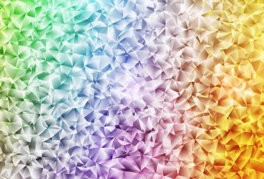 Açık Çokrenkli vektör çokgen desen. Çokgen tarzda tamamen yeni bir renk çizimi. Bir markanın arkaplanı için desen.