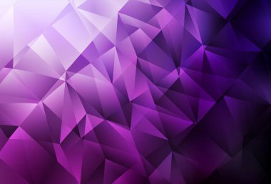 Çokgen biçiminde koyu pembe vektör arkaplan. Üçgenli soyut gradyan çizimi. Duvar kağıtları için zarif tasarım.