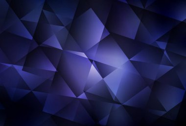 Dark Purple vector shining triangular backdrop. Elegant bright polygonal illustration with gradient. Best triangular design for your business.