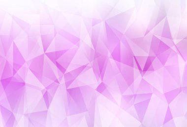 Light Pink vector polygon abstract backdrop. Modern abstract illustration with triangles. Brand new design for your business.