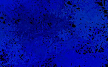 Dark BLUE vector doodle template with trees, branches. Creative illustration in abstract style with trees. New template for your design.