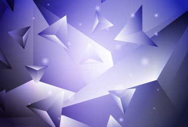 Light Purple vector abstract mosaic pattern. Polygonal abstract illustration with gradient. Brand new design for your business.