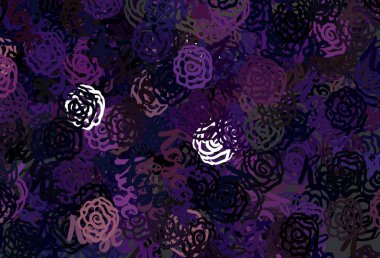 Koyu mor, soyut şekilli pembe vektör arkaplan. Soyut gradyan şekilli basit renkli çizimler. Kartvizitiniz için modern tasarım.