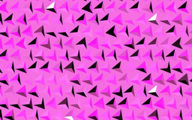 Dark Pink vector background with triangles. Abstract gradient illustration with triangles. Elegant design for wallpapers.