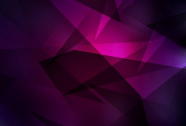 Dark Pink vector background with triangles. Abstract gradient illustration with triangles. Simple design for your web site.