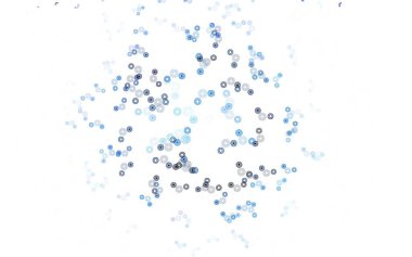 Disklerle açık gri vektör dokusu. Doğa tarzında bulanık halkaları olan güzel renkli çizimler. Fütürist reklamlar ve kitapçıklar için şablon.