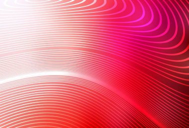 Wry çizgileri olan açık kırmızı vektör arkaplanı. Eğilimli soyut bir çizim. Cep telefonu ekranları için arkaplan.
