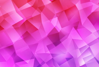 Light Purple, Pink vector abstract mosaic background. A sample with polygonal shapes. A new texture for your web site.