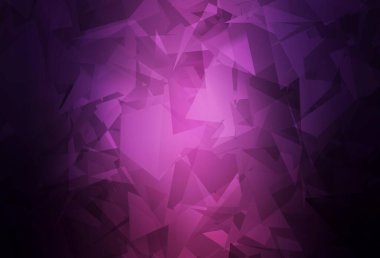 Dark Purple vector pattern with random polygonals. Decorative design in abstract style with random forms. Simple design for your web site.