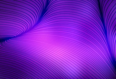 Light Purple, Pink vector layout with bent lines. A completely new colorful illustration in simple style. A sample for your ideas.