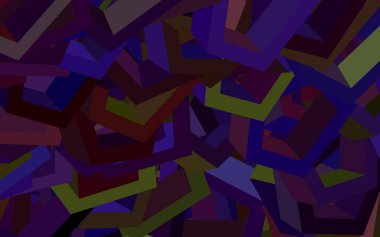 Dark Green, Red vector layout with hexagonal shapes. Design in abstract style with hexagons. Design for website posters, banners.