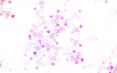 Kaotik şekilli açık mor vektör şablonu. Renkli rastgele şekillerle modern soyut illüstrasyon. Duvar kağıtları için zarif tasarım.