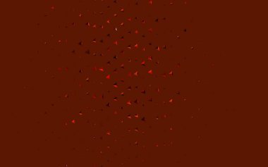 Koyu kırmızı, sarı vektör arkaplan, çizgiler, üçgenler. Soyut arkaplanda renkli eğimli üçgenler. Duvar kağıtları için zarif tasarım.