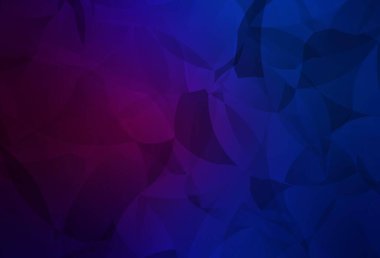 Koyu pembe, mavi vektör üçgen arkaplan. Üçgenli parlak renkli çizimler. Bir markanın arkaplanı için desen.