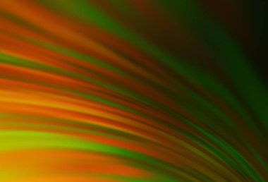 Koyu yeşil, sarı vektör parlak soyut düzen. Parlak renkli bir illüstrasyon. Web siteniz için bulanık tasarım.