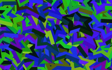 Renkli yıldızlı Light Multicolor vektör arka planı. Yıldızlı parlak renkli illüstrasyon. İş ilanınız için akıllı tasarım.