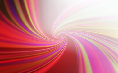 Bükülmüş çizgileri olan açık kırmızı vektör düzeni. Çağdaş gradyan soyut çizgileri olan çizimler. İşiniz için en renkli tasarım..