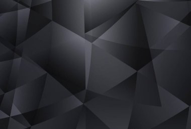 Light Gray vektör mozaik arkaplan. Origami stilinde gradyan ile yaratıcı geometrik illüstrasyon. İşiniz için en iyi üçgen tasarım.