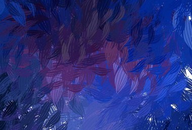 Koyu pembe, soyut şekilli mavi vektör arkaplan. Rastgele şekillerle soyut tarzda dekoratif tasarım. Duvar kağıtları için zarif tasarım.