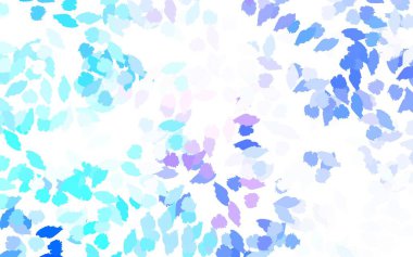 Açık mavi, soyut şekilli kırmızı vektör arkaplan. Modern tarzda değişen renkli kaotik formlar. Kartvizitiniz için modern tasarım.