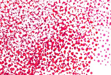 Küreli açık mor vektör deseni. Renkli su damlaları olan modern soyut çizimler. Reklamlar, broşürler için desen.