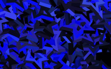 Çizgileri ve üçgenleri olan koyu mor vektör düzeni. Üçgenli soyut gradyan çizimi. İniş sayfası için modern şablon.