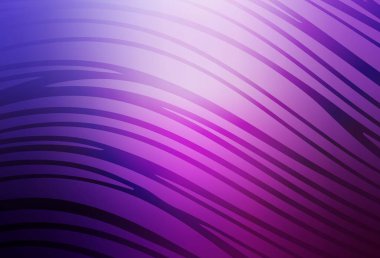 Açık Mor, eğri çizgileri olan pembe vektör dokusu. Basit eğri biçiminde parlak renkli bir illüstrasyon. Fikirlerin için bir örnek..