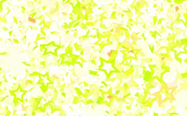 Açık yeşil, gökyüzü yıldızlı kırmızı vektör şablonu. Bulanık arkaplanda gradyanı olan yıldızlar. Astroloji web siteleri için desen.