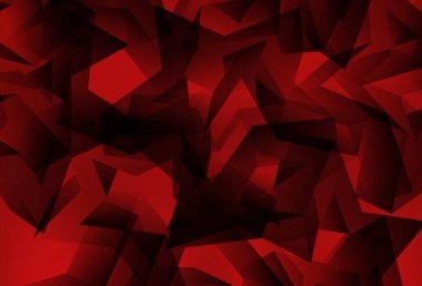 Açık kırmızı vektör soyut çokgen desen. Origami tarzında gradyan ile geometrik çizim. Marka kitabınız için yeni şablon.
