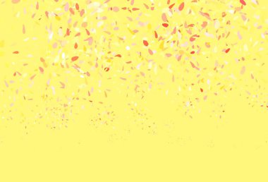 Açık Turuncu vektör deseni yapraklarla karalıyor. Soyut şablondaki karalamalarla dekoratif illüstrasyon. Duvar kağıdı tasarımınız için yeni bir doku.