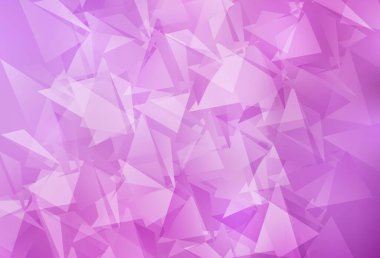 Açık pembe vektör üçgen çizimi. Zarif üçgenleri olan soyut çizimler. İş tasarımınız için yepyeni bir tarz.