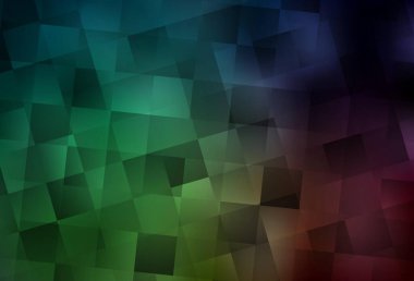 Eşkenar dörtgenli koyu yeşil vektör şablonu. Renkli dikdörtgenlerle modern soyut çizimler. İniş sayfası için modern şablon.