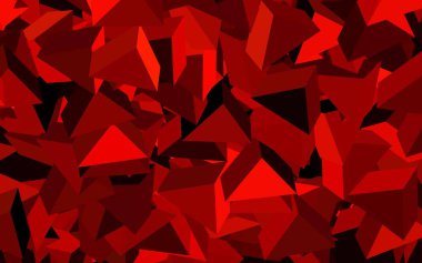 Çokgen biçimli koyu kırmızı vektör arkaplan. Doğa tarzında üçgenleri olan güzel bir çizim. İşiniz için en iyi akıllı tasarım.