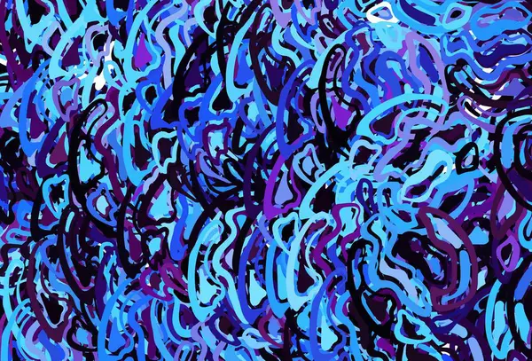 Темно Рожева Синя Векторна Текстура Вигнутими Лініями Розумна Ілюстрація Абстрактному — стоковий вектор