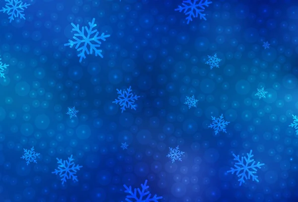 假日风格的浅蓝色矢量背景 圣诞风格的设计与圣诞球 升入大学的聪明设计 — 图库矢量图片