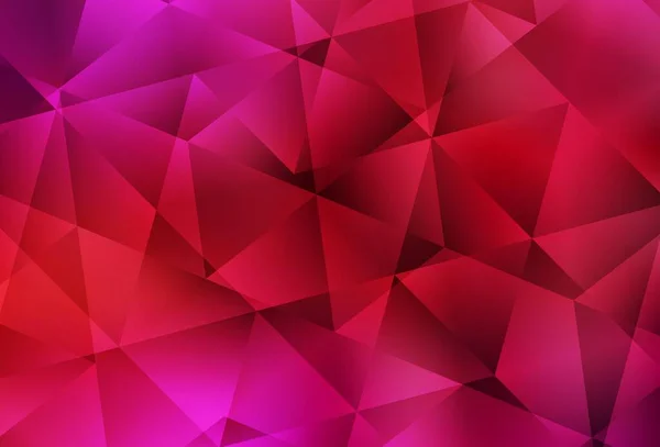 Modèle Polygonal Vecteur Rouge Clair Illustration Géométrique Style Origami Avec — Image vectorielle