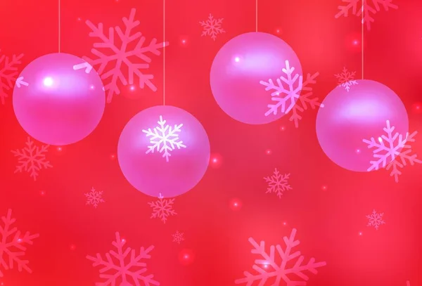 Plantilla Vectorial Light Red Estilo Carnaval Diseño Estilo Navideño Con — Archivo Imágenes Vectoriales