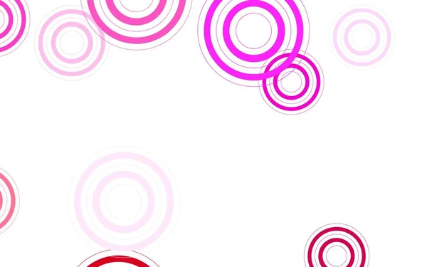 Viola Chiaro Sfondo Vettoriale Rosa Con Bolle Illustrazione Con Set — Vettoriale Stock