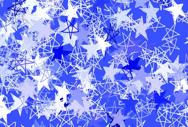 Textura Vetorial Roxa Clara Com Belas Estrelas Ilustração Colorida Brilhante — Vetor de Stock