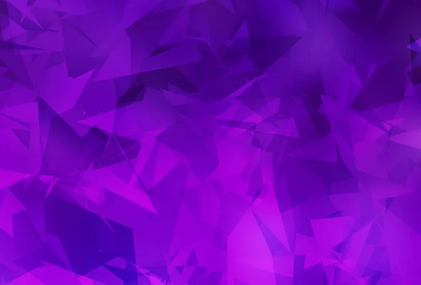 Modèle Vectoriel Violet Foncé Rose Avec Des Formes Poly Chaotiques — Image vectorielle