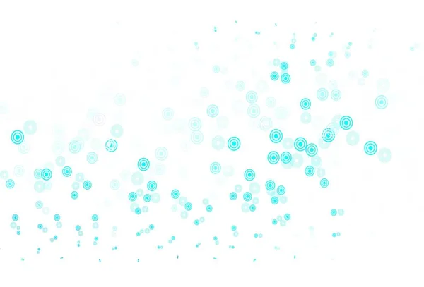 Ανοιχτό Μπλε Πράσινο Διανυσματικό Μοτίβο Σφαίρες Αφηρημένη Εικόνα Χρωματιστές Φυσαλίδες — Διανυσματικό Αρχείο