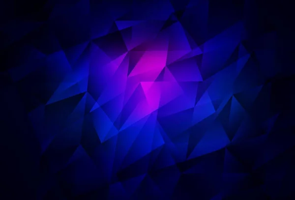 Dark Pink Blue Vector Texture Triangular Style Illustration Set Colorful — Stock Vector