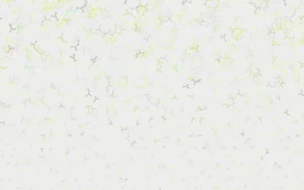 Hellgrünes Vektormuster Mit Netzwerk Künstlicher Intelligenz Leuchtend Bunte Illustration Mit — Stockvektor