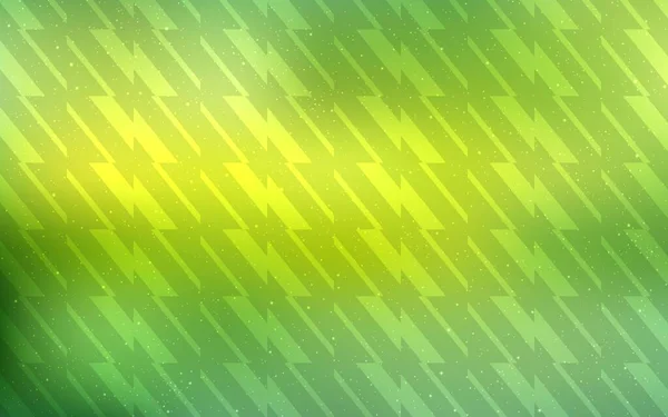 Verde Claro Fondo Vectorial Amarillo Con Rayas Líneas Sobre Fondo — Vector de stock