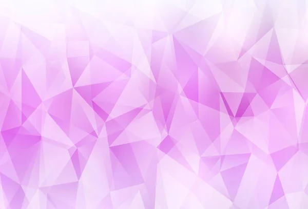 ライトピンクのベクトル多角形の抽象的な背景 三角形のモダンな抽象的なイラスト あなたのビジネスのための真新しいデザイン — ストックベクタ